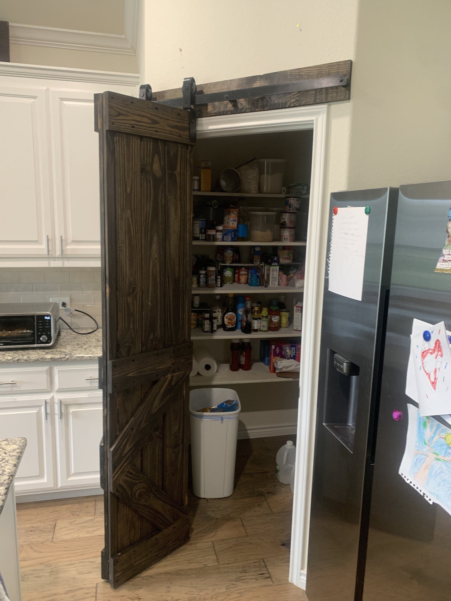 Custom X-Brace Barn Door with Sliding Hardware