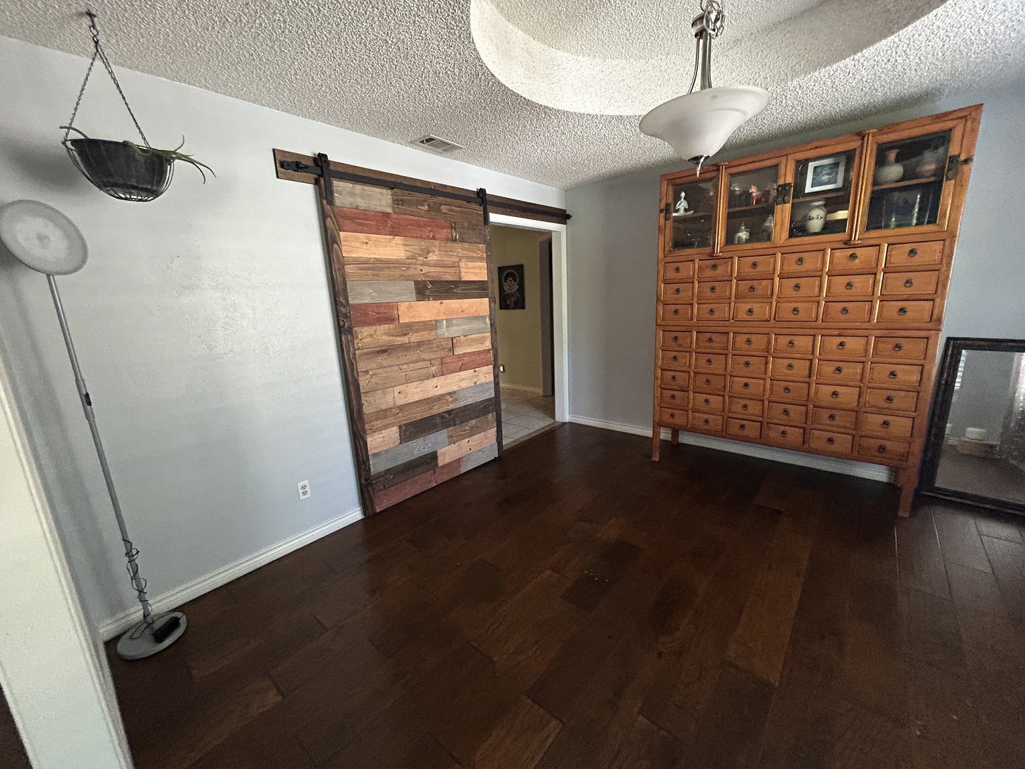 Horizontal Slat Barn Door with Rustic Finish